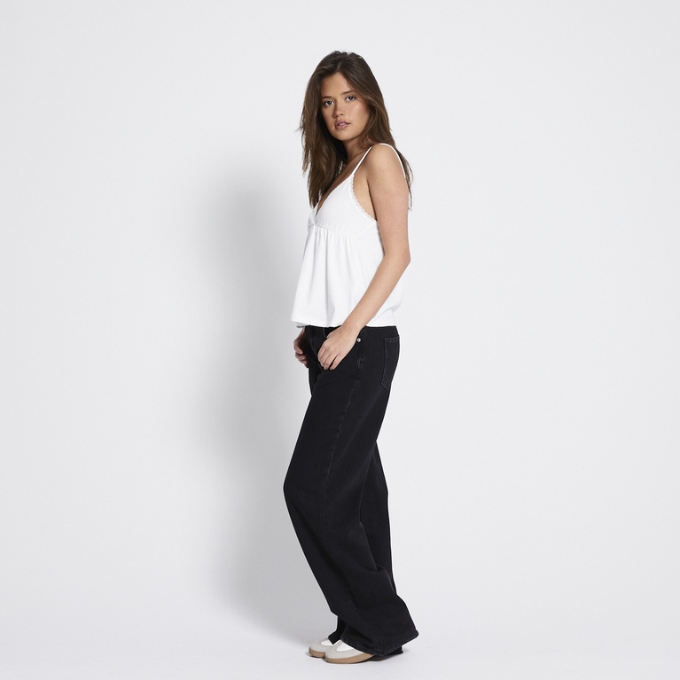 Lace detail v-neck top "Tessa"